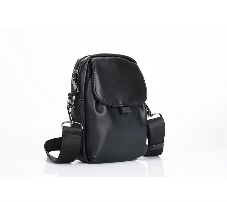 Whatna 革ミニショルダーバッグ メンズ ポシェット4way斜め掛け ミニ サコッシュ カラビナポーチ ベルトループ ポーチ ミニ ウエストバッグショルダーベルト付通学 通勤 ミニバッグ 紳士用 男性用11111-1