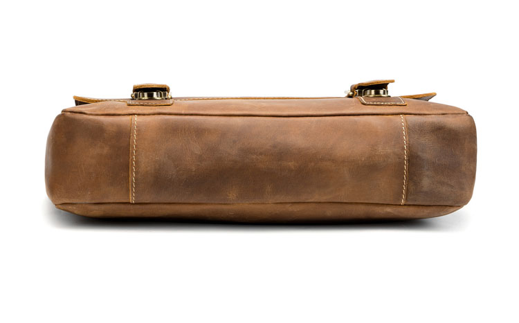 Whatna 天然 牛革 ビジネスバッグ メンズ 2WAY 手提げ・ショルダーバッグ 天然 本革 A4 15.6インチpc収納可大容量 旅行 出張用 通勤 通学 就活 面接 バッグ かばん 男性用 ブラウン (9005D)-4