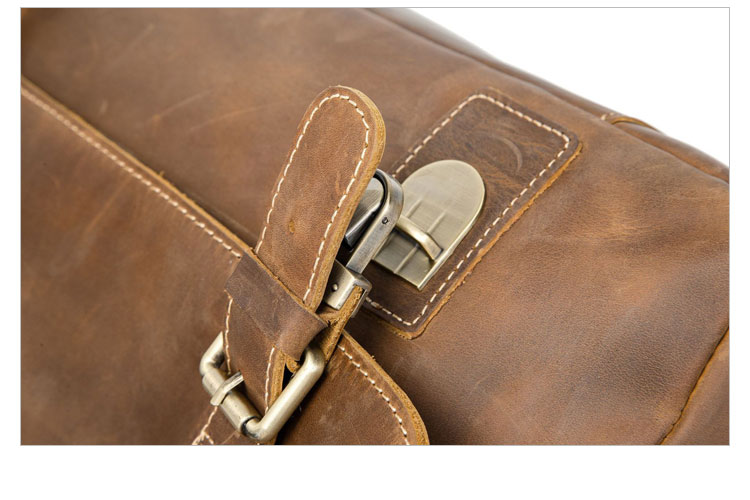 Whatna 天然 牛革 ビジネスバッグ メンズ 2WAY 手提げ・ショルダーバッグ 天然 本革 A4 15.6インチpc収納可大容量 旅行 出張用 通勤 通学 就活 面接 バッグ かばん 男性用 ブラウン (9005D)-9