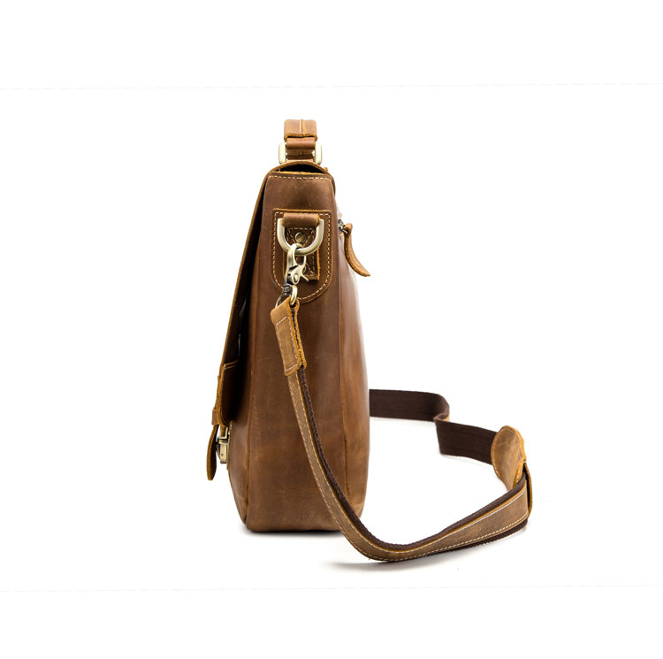 Whatna 天然 牛革 ビジネスバッグ メンズ 2WAY 手提げ・ショルダーバッグ 天然 本革 A4 15.6インチpc収納可大容量 旅行 出張用 通勤 通学 就活 面接 バッグ かばん 男性用 ブラウン (9005D)-2