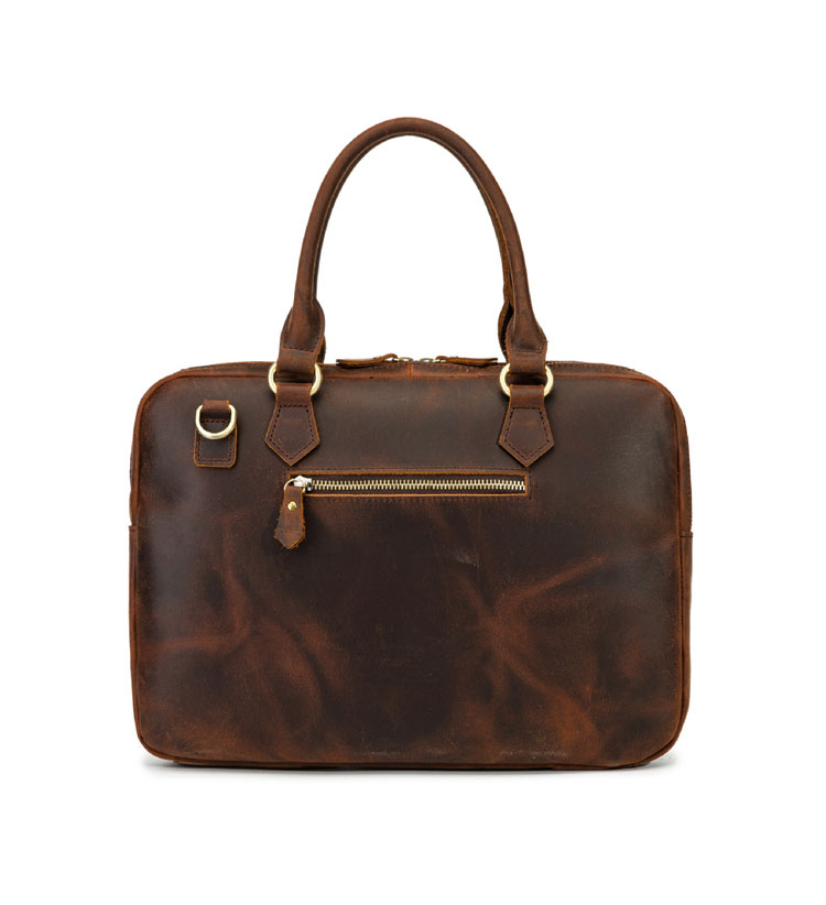 Whatna 牛革ビジネス バッグメンズ  手提げバッグ 5枚カード収納2本入ペンホルダー付 ブリーフケース 14インチPC対応 旅行 出張 通勤 通学 就活 面接 バッグ かばん 男性用 4001-2