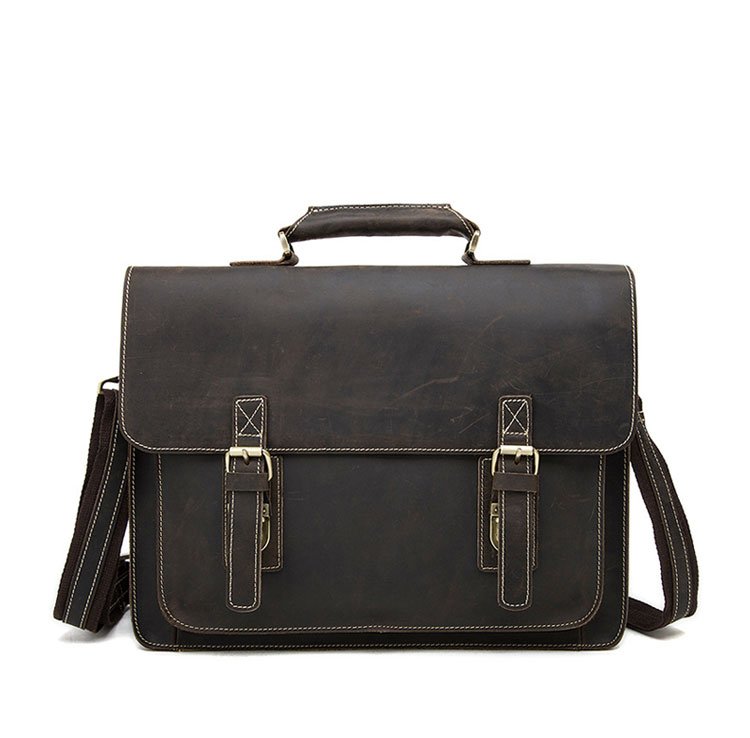 Whatna 天然 牛革  ビジネス バッグメンズ  手提げバッグ ブリーフケース15インチPC対応 旅行 出張 通勤 通学 就活 面接 バッグ かばん 男性用 9033-1