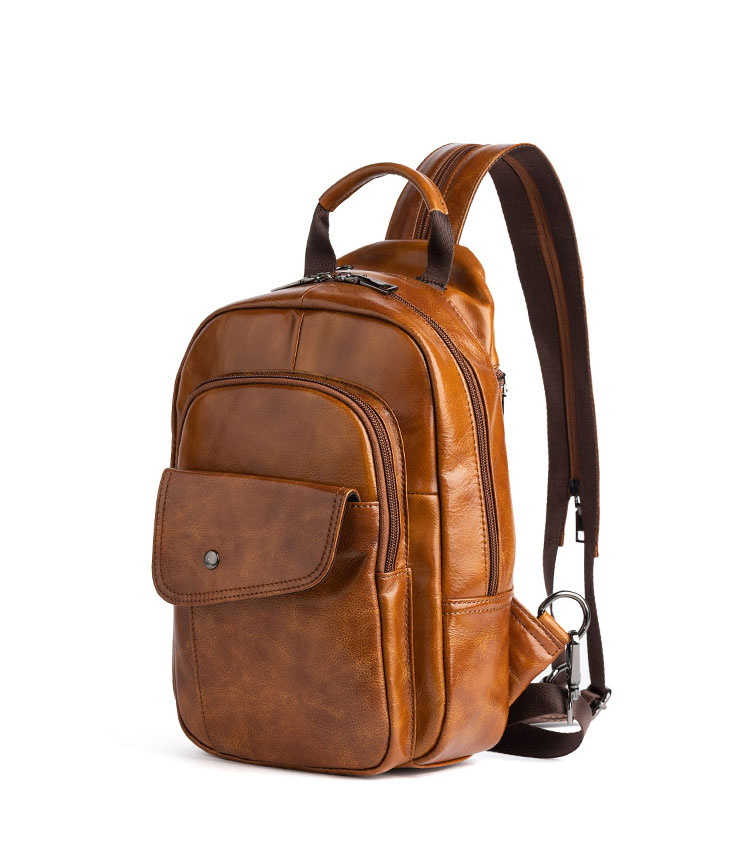 Whatna アンティーク風合い鞣し天 然 牛革ビジネスバッグメンズ バッグ 手提げ・リュックの2WAY厚 手 本革 レザー A4収納可 旅行 出張用 通勤 通学 就活 面接 バッグ かばん 男性用 ブラウンWX8686-3