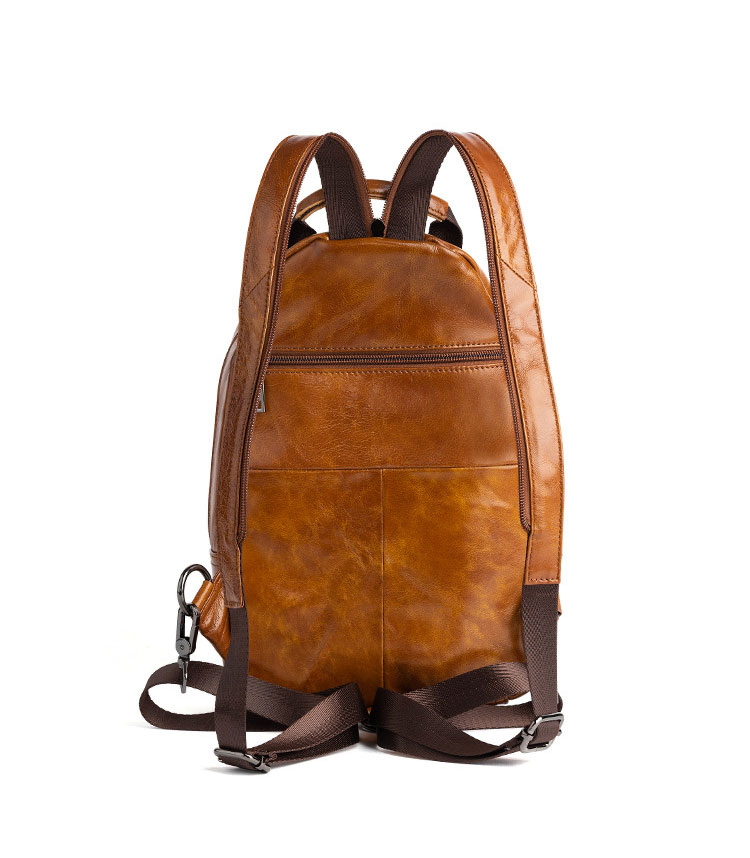 Whatna アンティーク風合い鞣し天 然 牛革ビジネスバッグメンズ バッグ 手提げ・リュックの2WAY厚 手 本革 レザー A4収納可 旅行 出張用 通勤 通学 就活 面接 バッグ かばん 男性用 ブラウンWX8686-2