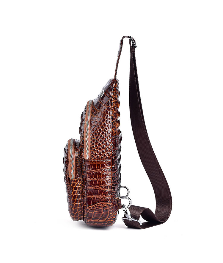 vanson leathers クロコダイル型押し ボディバッグ vanson leathers クロコダイル型押し ボディバッグ
