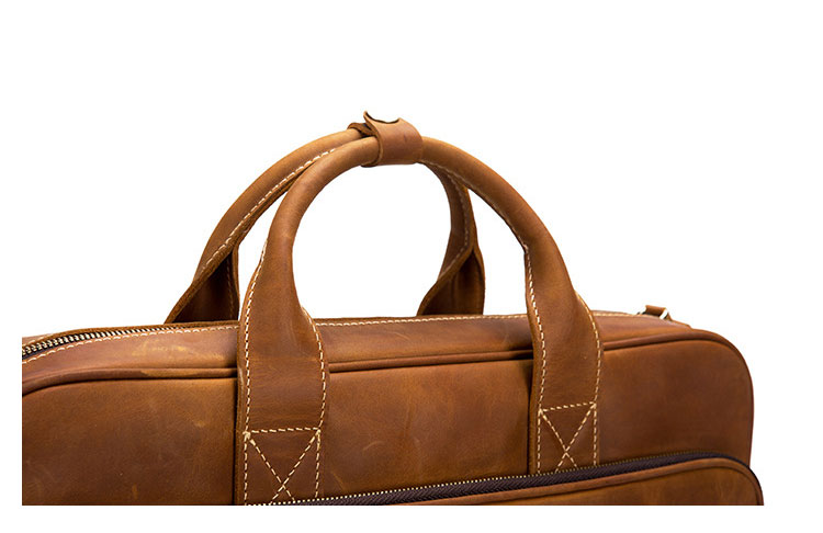 Whatna 牛革ビジネス バッグメンズ  手提げバッグ ショルダーバッグ 4枚カード収納2本入ペンホルダー付 ブリーフケース 15.6インチPC対応 旅行 出張 通勤 通学 就活 面接 バッグ かばん 男性用 9279-10