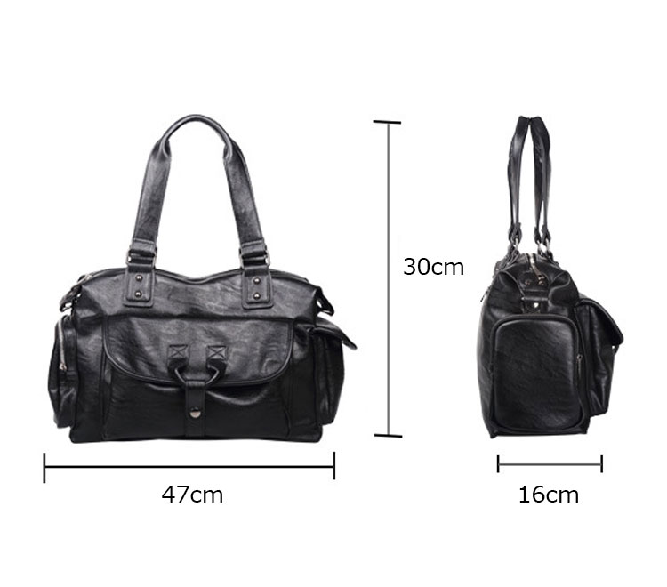 Whatna ビジネス バッグ メンズ 2way ショルダー 手提げ 皮 革 大容量 ブリーフケース A4 14インチPC対応 旅行 出張 通勤 通学 就活 面接 バッグ かばん 男性用 黒 7717-2