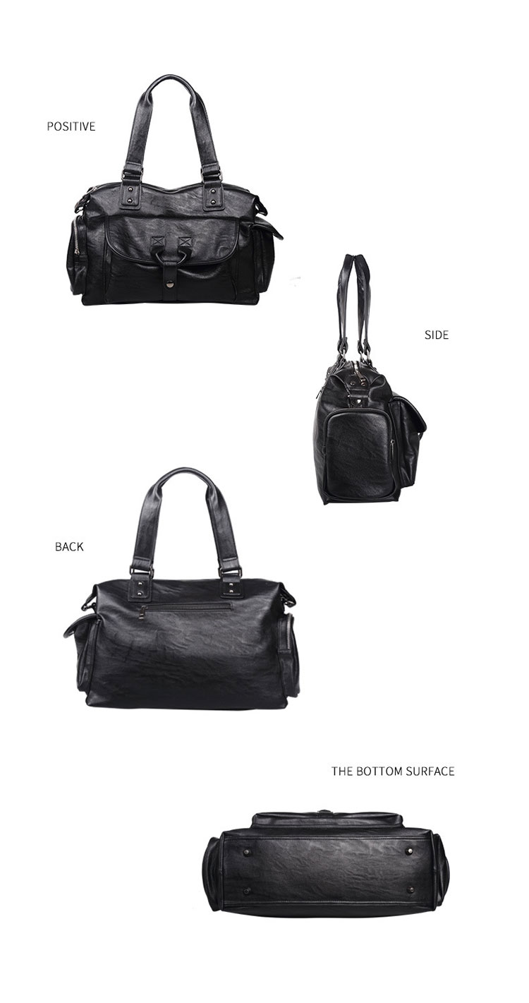 Whatna ビジネス バッグ メンズ 2way ショルダー 手提げ 皮 革 大容量 ブリーフケース A4 14インチPC対応 旅行 出張 通勤 通学 就活 面接 バッグ かばん 男性用 黒 7717-1