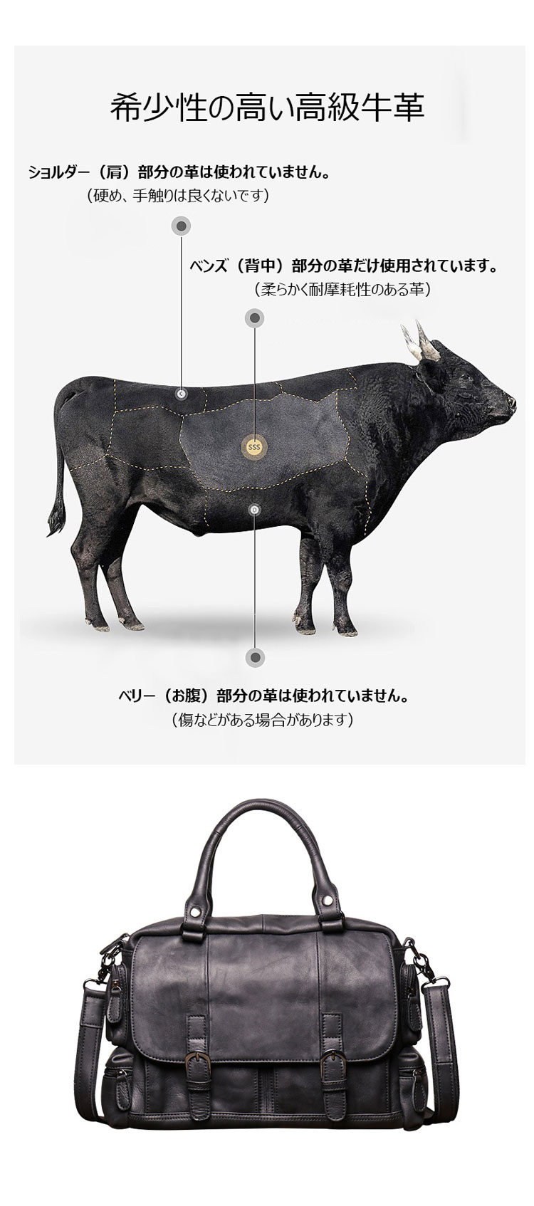 Whatna 天然 牛革 ビジネスバッグメンズ 手提げ・ショルダー・リュックの3WAY厚手 レザー本革 A4 15インチ収納可 大容量 旅行 出張用 通勤 通学 就活 面接 バッグ かばん 男性用 ブラウン 黒8102-10