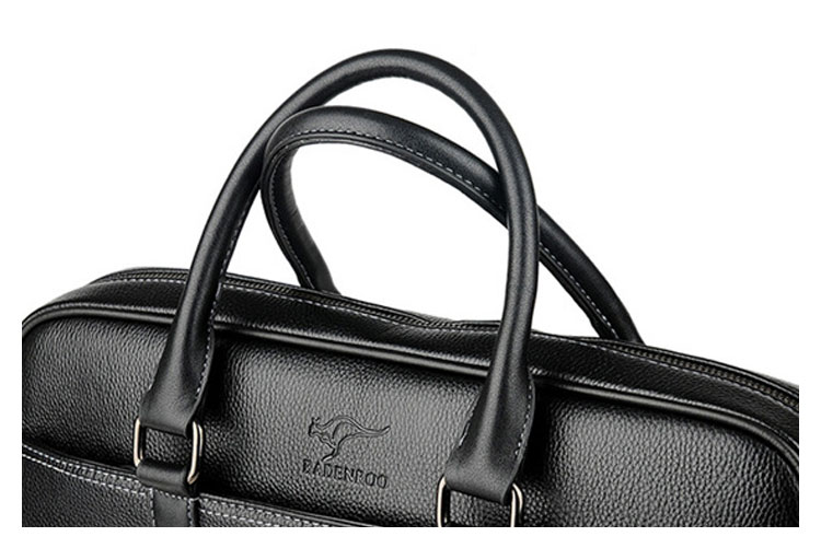 Whatna  牛革  ビジネス バッグ メンズ バッグ 2way ショルダー 手提げバッグ A4 15.6インチpc収納可 本革 ビジネス 通勤 通学 斜めがけ バッグ ワンショルダーバッグ自転車 かばん男性用 ブラウン YA16-5-9