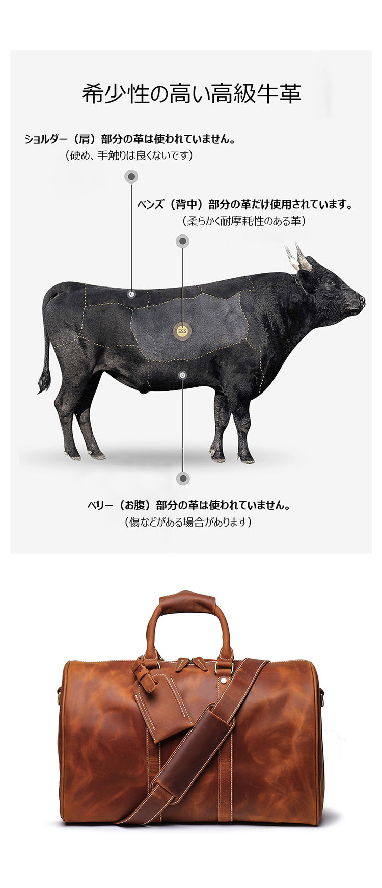 Whatna 天然 牛革 ビジネスバッグ メンズ 2WAY 手提げ・ショルダーバッグ 天然 本革 A4 15.6インチpc収納可大容量 旅行 出張用 通勤 通学 就活 面接 バッグ かばん 男性用 ブラウン 黒(1019)-6