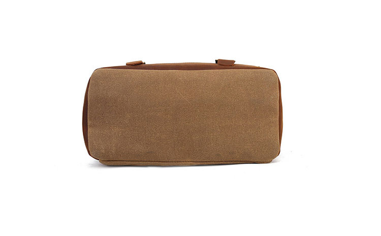 Whatna 厚手 帆布x天 然牛革 ビジネスバッグメンズ 2way ショルダー 手提げバッグ 多ポケットキャンバスブリーフケースA4サイズ対応 旅行 出張 通勤 通学 就活 面接 バッグ かばん 男性用F016-5