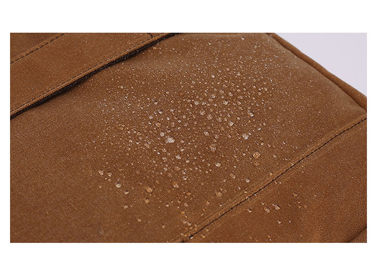 Whatna 厚手 帆布x天 然牛革 ビジネスバッグメンズ 2way ショルダー 手提げバッグ 2本入ペンホルダー付 多ポケットキャンバスブリーフケース15インチPC対応 旅行 出張 通勤 通学 就活 面接 バッグ かばん 男性用0266-7