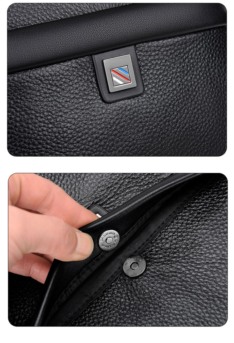 Whatna 天牛革 ショルダーバッグ メンズ メッセンジャーバッグ小さめ ビジネスバッグ ipad9.7収納可縦型 本革 通勤 通学 斜めがけバッグ オシャレ な シンプル な 軽量 実用 自転車 かばん男性用 黒 BND901-10