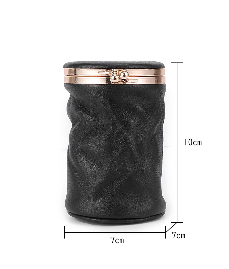 Whatna 天然 厚手 牛革 小銭入れ コインケース  レディース 札入れ カード入れ 化粧ポーチ 口紅ケースミラー付き 折り畳み可 イヤホン収納ケース 口紅入れ ミニ化粧ポーチ 小物入れ本 革 防 水 お家はもちろん、旅行、出張持ち運び便利な CL-8296-1