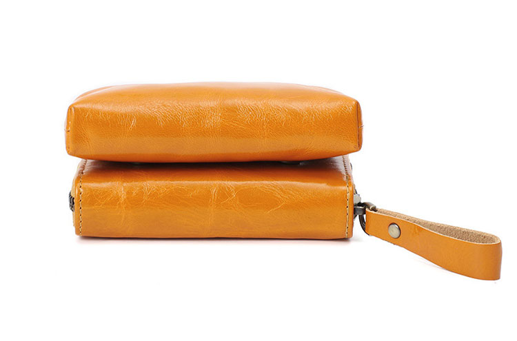 Whatna 天然 厚手 牛革 2点セット 小銭入れ コインケース  レディース 2way 札入れ カード入れカードケース  ミニ財布 短財布 カード10枚収納  イヤホン収納ケース 本 革 お家はもちろん、旅行、出張持ち運び便利な Q051-5