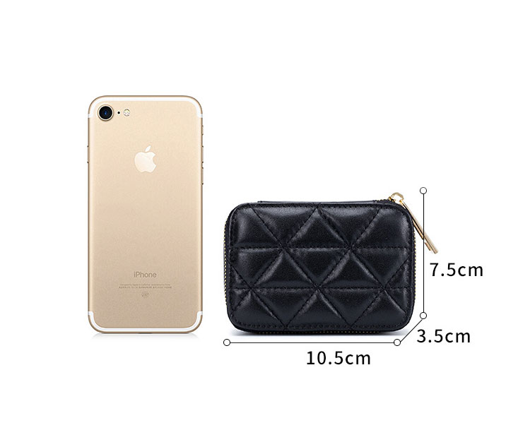 Whatna 天然 厚手 牛革 小銭入れ コインケース  レディース 札入れ カード入れ 化粧ポーチ 口紅ケースミラー付き イヤホン収納ケース 口紅入れ ミニ化粧ポーチ 小物入れ本 革 防 水 お家はもちろん、旅行、出張持ち運び便利な CL-3065-5