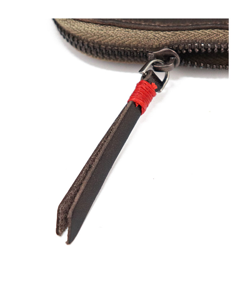 Whatna 鞣し革 牛革 小銭入れ コインケース メンズ レディース 札入れ カード入 L字ファスナー短財布 手のひらサイズ 本革 コンパクト 小さい 薄い 防 水 SG6122-12