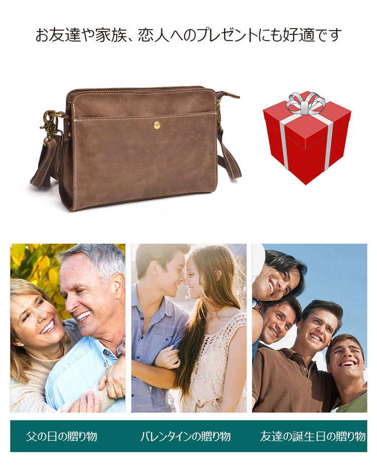 Whatna 天然 厚手 牛革 セカンド バッグ メンズ 3way クラッチ ショルダー 肩掛け バッグ 手持ちバッグ 小さい ショルダーベルト付 ハンドストラップ付 3室仕切 本革 結婚式 バッグ ビジネス フォーマル 冠婚葬祭 バッグ 紳士用 男性用 YD9940-9