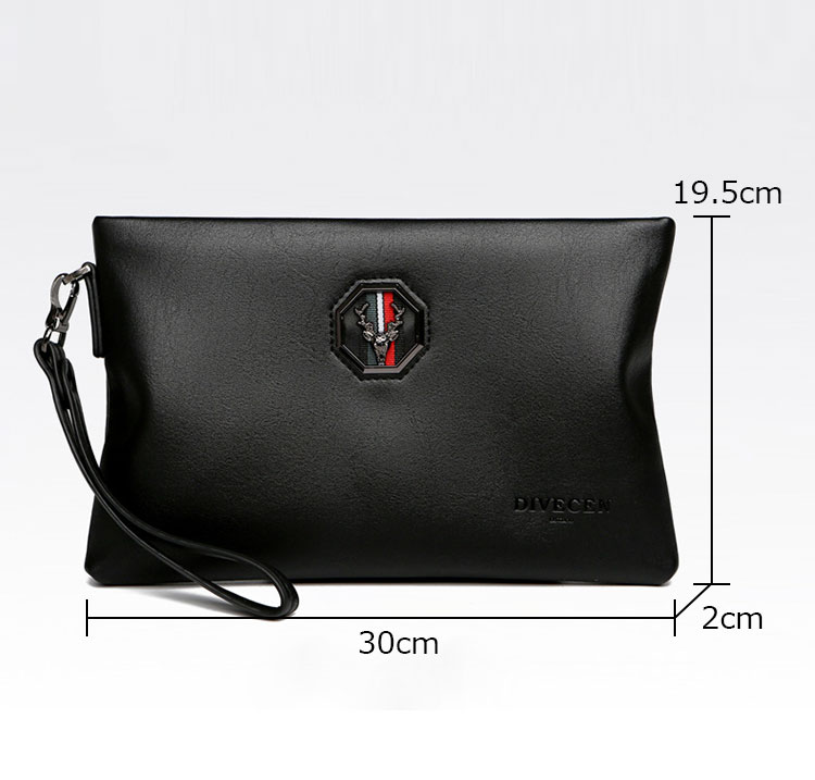 Whatna 2way 本革 セカンドバッグ メンズ クラッチ バッグ 手持ちバッグ 小銭入 お札入れ カード6枚収納 A4 ipad10.5収納可 ビジネス カジュアル フォーマル 冠婚葬祭 結婚式 二次会 披露宴バッグ 紳士用 男性用 黑-1