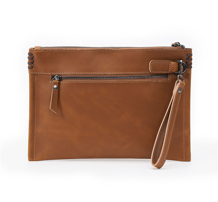 Whatna 革 セカンドバッグ メンズ クラッチ バッグ ファイルバッグ 封筒袋 A4サイズ Ipad air 13.3収納可 結婚式 披露宴 バッグ カジュアルフォーマル ビジネス 冠婚葬祭 バッグ 男性用 紳士用 ブラウン ブラウン K4086-2