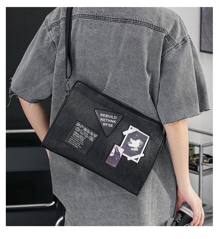 Whatna 革 セカンド バッグ メンズ 3way クラッチ ショルダー 肩掛け バッグ 手持ちバッグ 大さい A4ショルダーベルト付 ハンドストラップ付 結婚式 バッグ ビジネス フォーマル 冠婚葬祭 バッグ 紳士用 男性用 8765+7-6