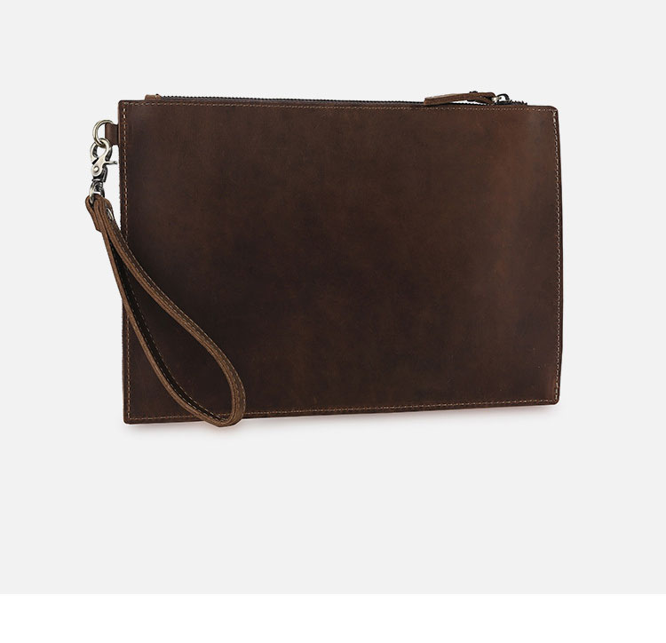 Whatna 2way 天然 牛革 セカンドバッグ メンズ クラッチ バッグ 手持ちバッグ 小銭入 お札入れ カード6枚収納 本 革 A4 ipad10.5収納可 ビジネス カジュアル フォーマル 冠婚葬祭 結婚式 二次会 披露宴バッグ 紳士用 男性用-3