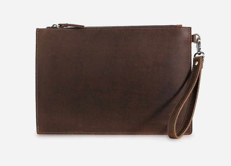 Whatna 2way 天然 牛革 セカンドバッグ メンズ クラッチ バッグ 手持ちバッグ 小銭入 お札入れ カード6枚収納 本 革 A4 ipad10.5収納可 ビジネス カジュアル フォーマル 冠婚葬祭 結婚式 二次会 披露宴バッグ 紳士用 男性用-2