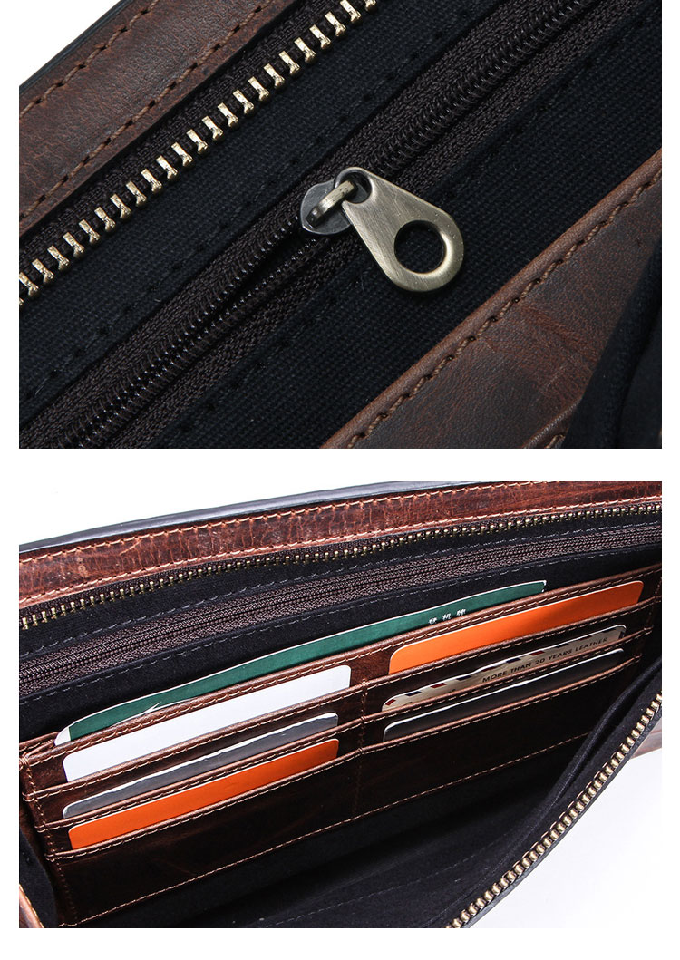 Whatna 2way 天然 牛革 セカンドバッグ メンズ クラッチ バッグ 手持ちバッグ カード6枚収納 本 革 A4 ipad10.5収納可 小銭入 お札入れ ビジネス カジュアル フォーマル 冠婚葬祭 結婚式 二次会 披露宴バッグ 紳士用 男性用-8