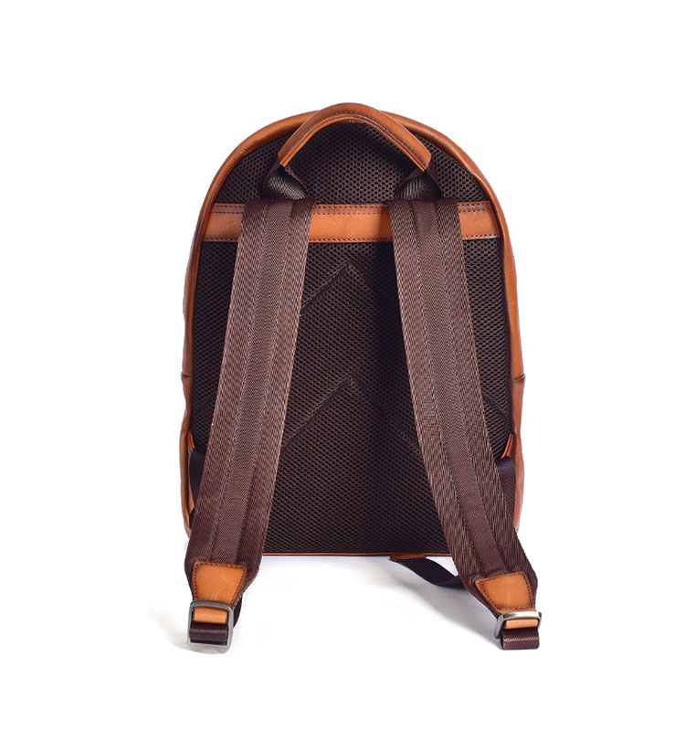 Whatna アンティーク風合い鞣し天 然 牛革ビジネスバッグメンズバッグ 手提げ・リュックの2WAY厚 手 本革 レザー A4 14インチpc収納可 旅行 出張用 通勤 通学 就活 面接 バッグ かばん 男性用 ブラウン16018-2