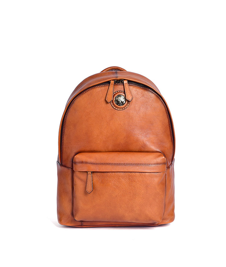 Whatna アンティーク風合い鞣し天 然 牛革ビジネスバッグメンズバッグ 手提げ・リュックの2WAY厚 手 本革 レザー A4 14インチpc収納可 旅行 出張用 通勤 通学 就活 面接 バッグ かばん 男性用 ブラウン16018-1