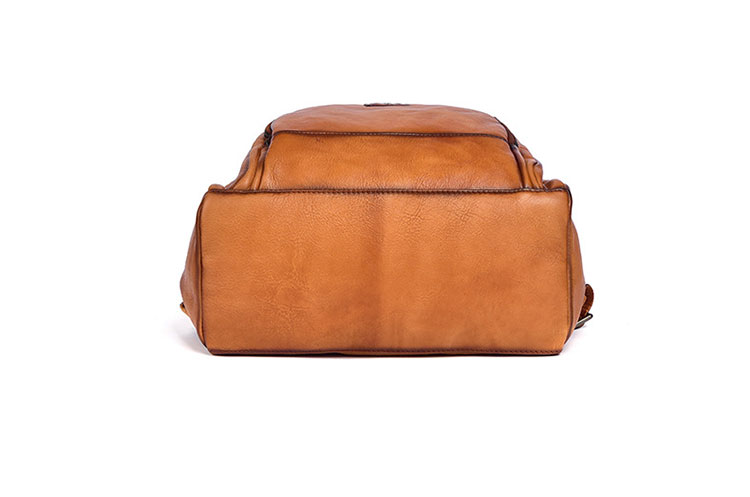 Whatna アンティーク風合い鞣し天 然 牛革 ビジネスバッグ メンズバッグ 手提げバッグ・リュックバッグの2WAY厚 手 本革16インチpc収納可 ダブルファスナー 旅行 出張用 通勤 通学 就活 面接 バッグ かばん 男性用 16022-4