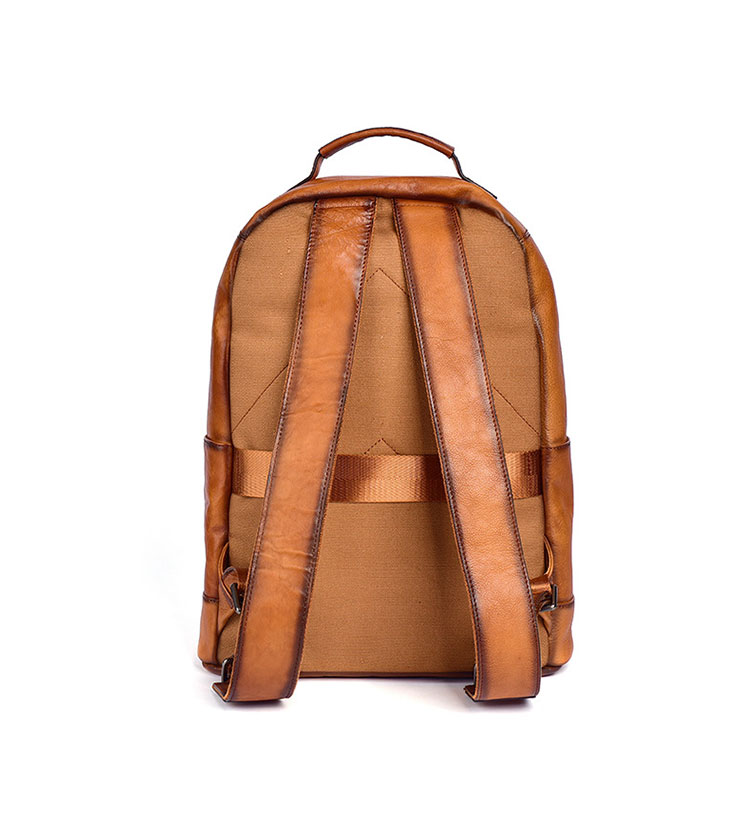 Whatna アンティーク風合い鞣し天 然 牛革 ビジネスバッグ メンズバッグ 手提げバッグ・リュックバッグの2WAY厚 手 本革16インチpc収納可 ダブルファスナー 旅行 出張用 通勤 通学 就活 面接 バッグ かばん 男性用 16021-2