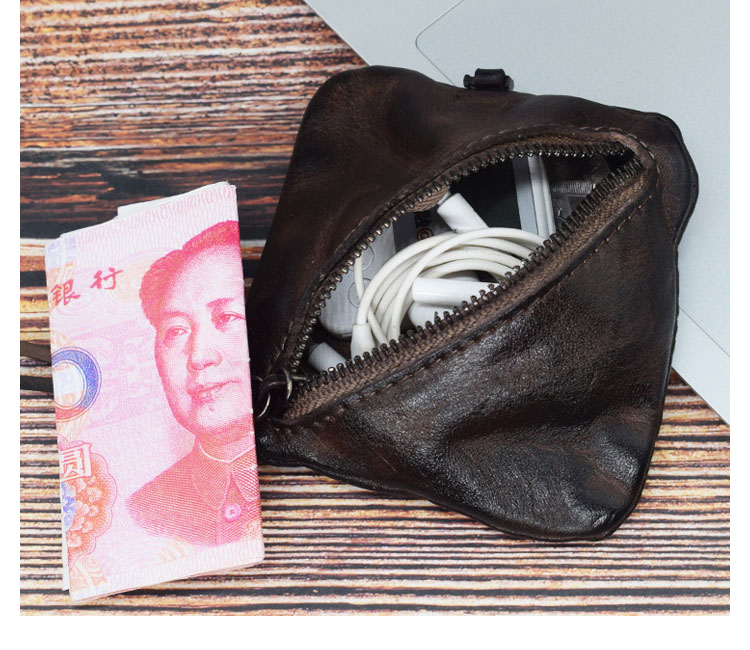 Whatna 鞣し革 天 然 牛革 小銭入れ コインケース メンズ レディース 札入れ カード入 短財布 手のひらサイズ 本革 コンパクト 小さい 薄い 防 水 SG123-5