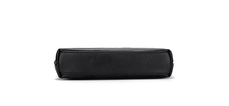 Whatna 革 ミニセカンド バッグ メンズ  3way クラッチ 手持ち バッグ ミニショルダーバッグ 肩掛けバッグ ウェストポーチ ベルトポーチ ショルダーベルト付 結婚式 バッグ ビジネス フォーマル 冠婚葬祭 バッグ紳士用 男性用 黒 9936-4