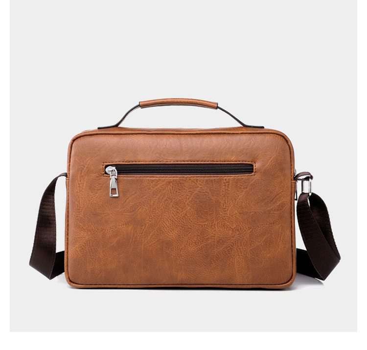 Whatna 革 ショルダーバッグ メンズ 2way 斜め掛け 手提げバッグ 手持げバッグ セカンドバッグ イヤホン穴付 キーリング付 Ipad 10.5収納可 横型 カジュアル フォーマル ビジネス 通学 通勤 肩掛けバッグ 自転車かばん プレゼント男性D234-3