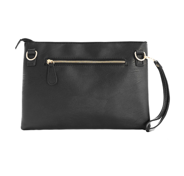 Whatna 革 セカンドバッグ メンズ クラッチ バッグ ファイルバッグ 封筒袋 A4  Ipad air 13.3収納可 結婚式 披露宴 バッグ カジュアルフォーマル ビジネス 冠婚葬祭 バッグ 男性用 紳士用  黒 1002-2