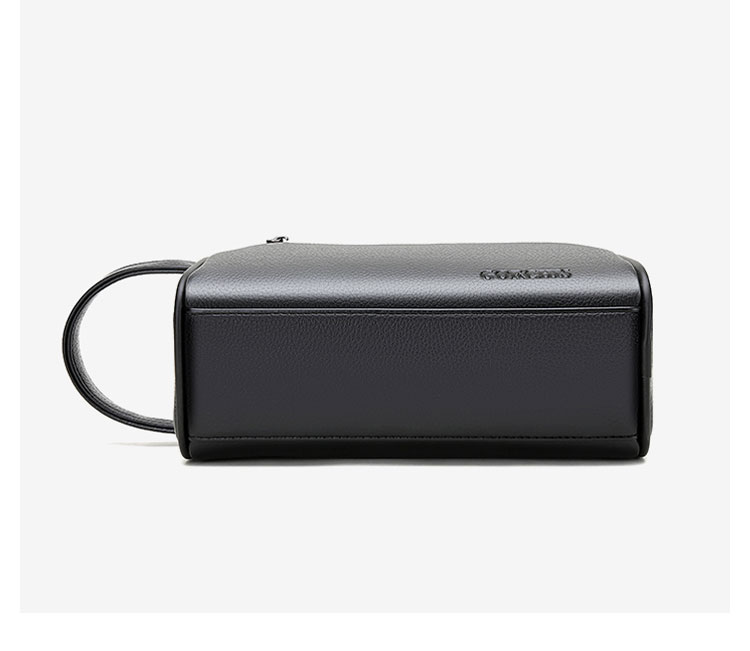 Whatna 革 2way ミニセカンド バッグ メンズ 手提げバッグ クラッチ バッグ小さ カード4 枚収納可 小銭入れ 札入れ ボックス型 手持ちバッグ ハンドバッグ  フォーマル 冠婚葬祭 結婚式 バッグ紳士用 男性用 黑 7206-5