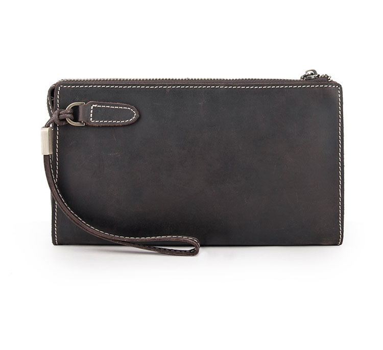 Whatna 厚手 天然 牛革 ミニセカンド バッグ メンズ 手 クラッチ バッグ 小さ札入れ 小銭入 れカード入れ カード6枚収納可 3室仕切  手持ちバッグ ハンドバッグ 本革 フォーマル 冠婚葬祭 結婚式 バッグ紳士用 男性用 6052-3