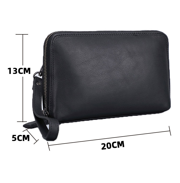 Whatna 2way 天然 牛革ミニセカンド バッグ メンズ バッグ 手持ちバッグ カード入れ 小銭入れ 札入れ カード 6枚収納 本 革 2室仕切 ビジネス カジュアル フォーマル 冠婚葬祭 結婚式 二次会 披露宴バッグ-5