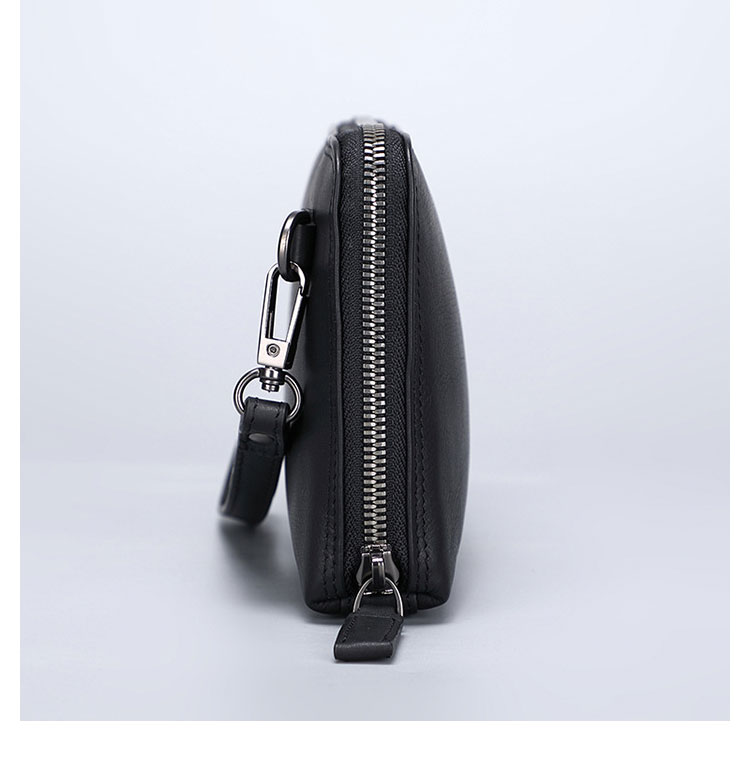 Whatna 2way 天然 牛革ミニセカンド バッグ メンズ バッグ 手持ちバッグ カード入れ 小銭入れ 札入れ カード 6枚収納 本 革 2室仕切 ビジネス カジュアル フォーマル 冠婚葬祭 結婚式 二次会 披露宴バッグ-4