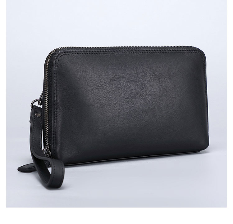 Whatna 2way 天然 牛革ミニセカンド バッグ メンズ バッグ 手持ちバッグ カード入れ 小銭入れ 札入れ カード 6枚収納 本 革 2室仕切 ビジネス カジュアル フォーマル 冠婚葬祭 結婚式 二次会 披露宴バッグ-2