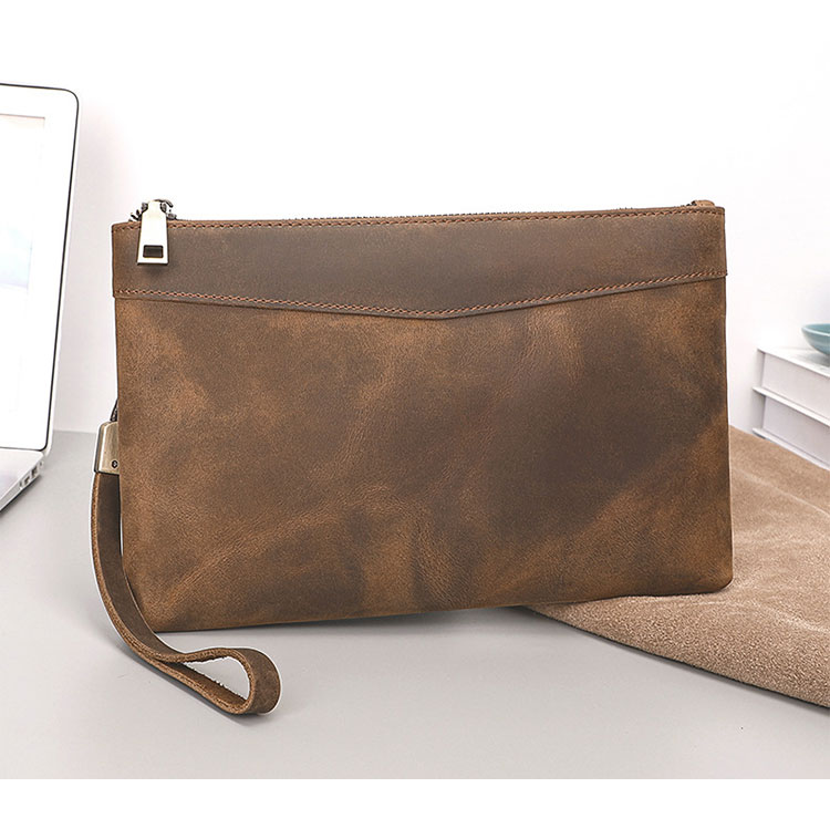 Whatna 2way 天然 牛革 セカンドバッグ メンズ クラッチ バッグ 手持ちバッグ カード入れ 小銭入れ 札入れ RFID スキミング防止カード 6枚収納 本 革 B5ビジネス カジュアル フォーマル 冠婚葬祭 結婚式 二次会 披露宴バッグ-1