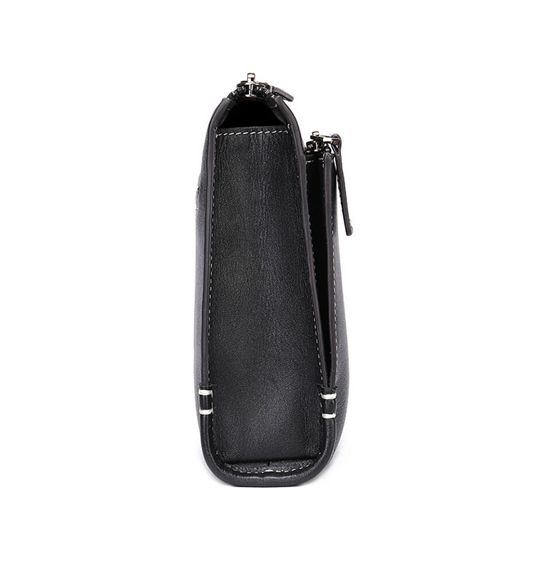 Whatna 2way 天然 牛革 セカンドバッグ メンズ クラッチ バッグ 手持ちバッグカード入れ 小銭入れ 札入れカード 3枚収納 ペンホルダー付き 本 革 ビジネス カジュアル フォーマル 冠婚葬祭 結婚式 二次会 披露宴バッグ-2