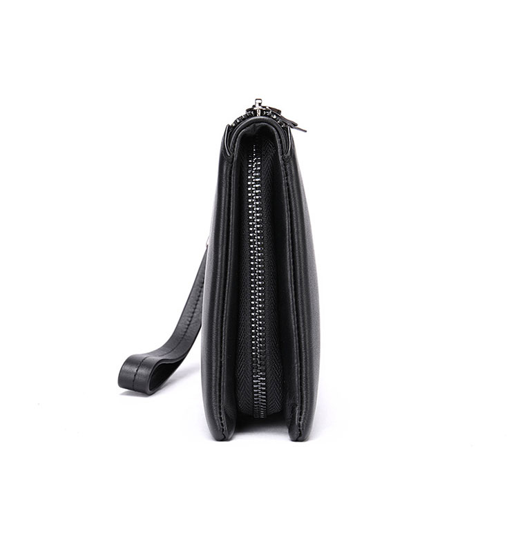 Whatna 2way 天然 牛革 セカンドバッグ メンズ クラッチ バッグ 手持ちバッグカード入れ 小銭入れ 札入れカード 10枚収納 4室仕切 本 革 ビジネス カジュアル フォーマル 冠婚葬祭 結婚式 二次会 披露宴バッグ-2