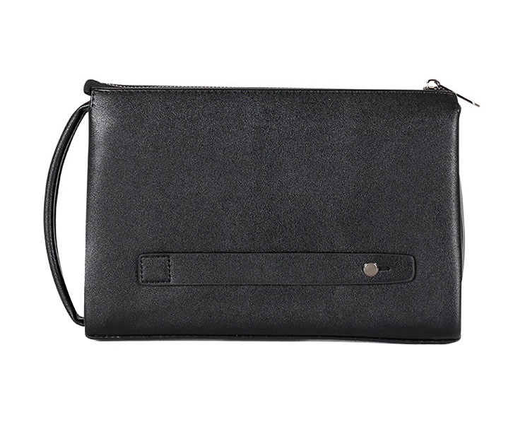 Whatna 2way 革 セカンドバッグ メンズ クラッチ バッグ 手持ちバッグ カード入れ 小銭入れ 札入れ 6枚収納B5縦持ち2室仕切 ビジネス カジュアル フォーマル 冠婚葬祭 結婚式 二次会 披露宴バッグ-3