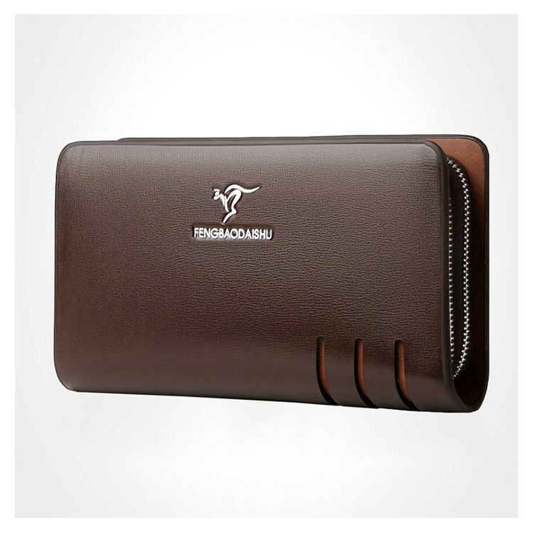 Whatna 革 ミニセカンドバッグ メンズ バッグ 長財布 カード入れ 小銭入れ 札入れ 8枚カード収納 2室仕切 小さめ クラッチバッグ 手持ちバッグ メンズ ポーチ 男性用 紳士用 結婚式 冠婚葬祭 バッグ-1