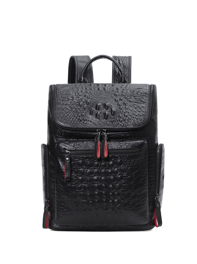 Whatna 牛革ビジネスバッグメンズ バッグ 手提げ・リュックの2WAY厚手 本革レザー A4 15.6インチpc収納可 大容量 盗難防止 旅行 出張用 通勤 通学 就活 面接 バッグ かばん 男性用 ブラウン 黒(L5020)-1