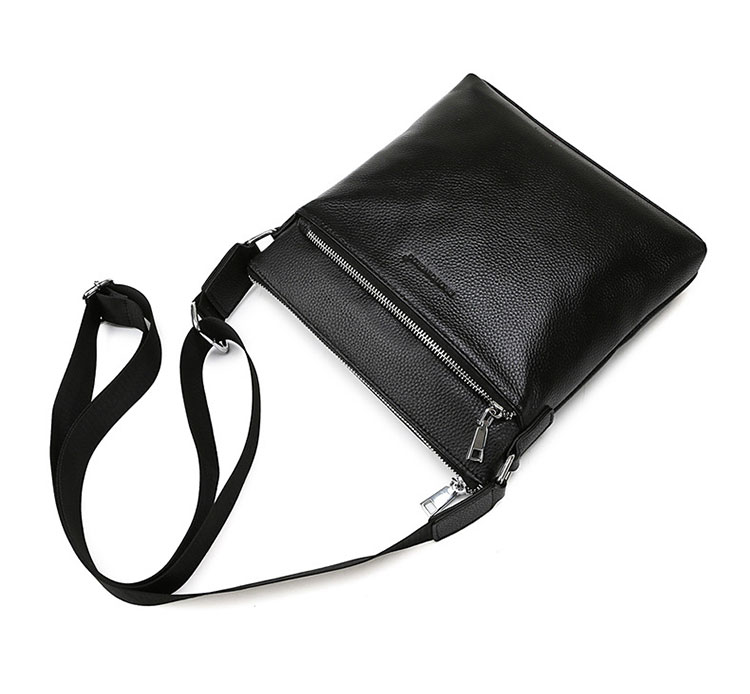 Whatna 天然 牛革 ショルダーバッグ メンズ メッセンジャーバッグ厚手 本 革 レザー 縦型 小さめビジネスバッグ ipad 10.5収納可 通勤 通学 斜めがけバッグ オシャレ な シンプル な 実用 自転車 かばん男性用 66281-4