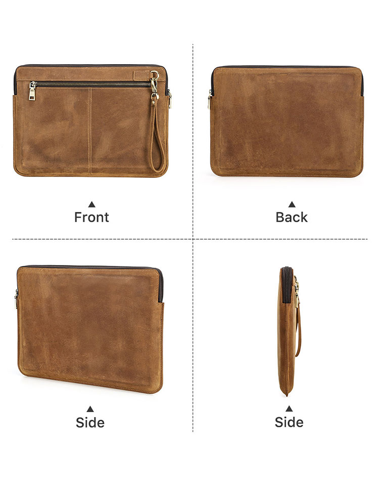 Whatna 2way 天然 牛革 セカンドバッグ メンズ クラッチ バッグ大き 手持ちバッグ 本 革 A4 ipad air 13.3収納可 ビジネス カジュアル フォーマル 冠婚葬祭 結婚式 二次会 披露宴バッグ 紳士用 男性用-1